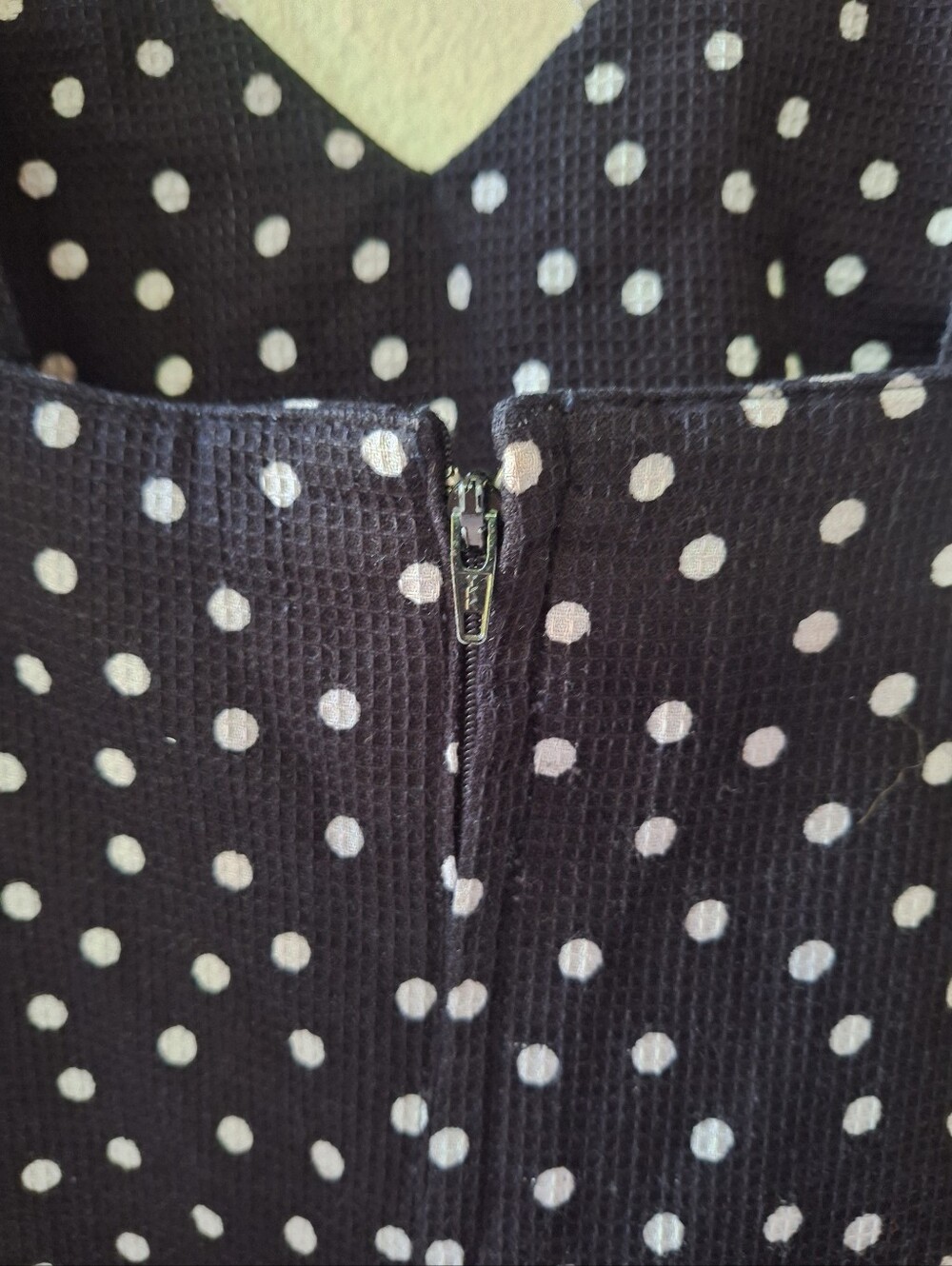 Vintage Lanz Original Sun Dress Fit Flare Polka-dot Zip Pin Up Girl Size 14 - Picture 6 of 7